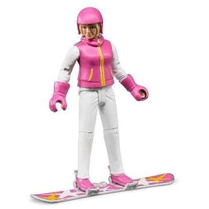 Toys Snowboarder Girl with Accessories