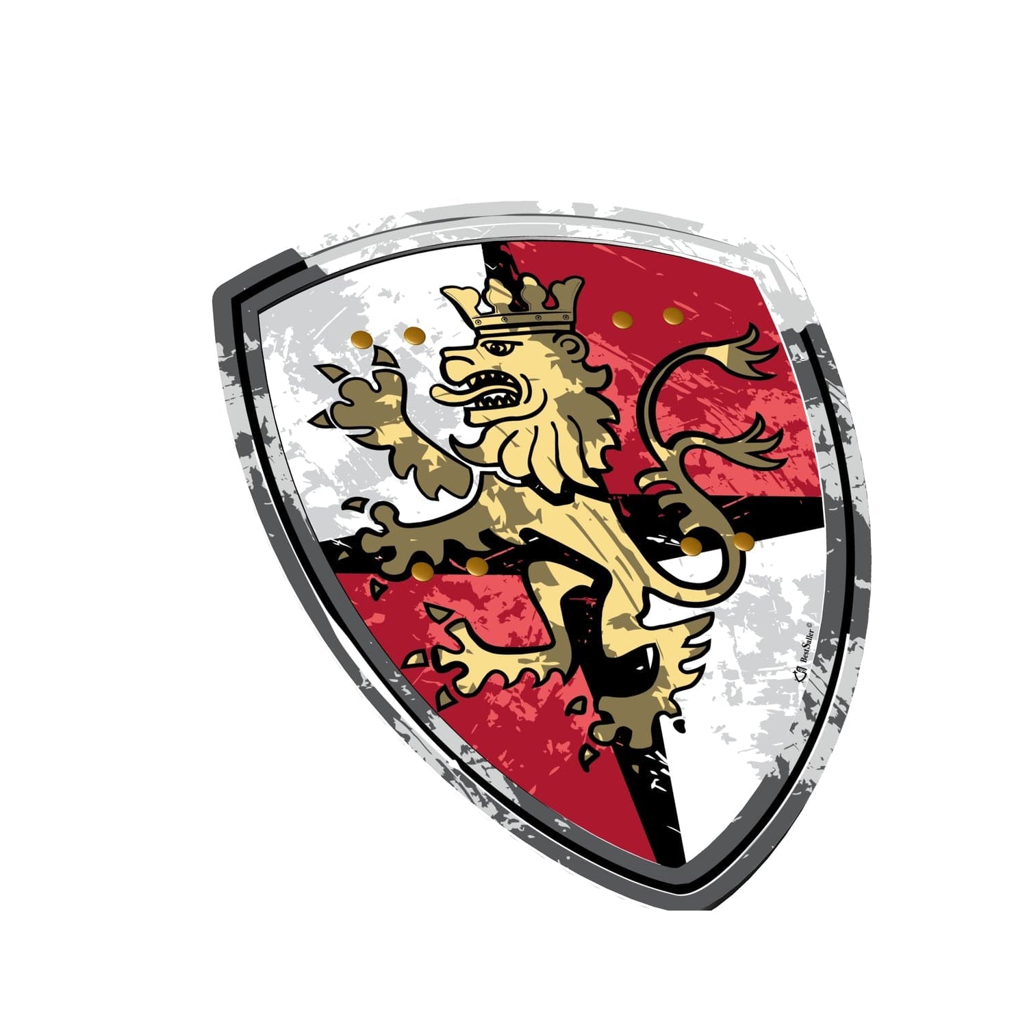 EVA protections - Shield of the Noble Knight - Red, Gold and Silver