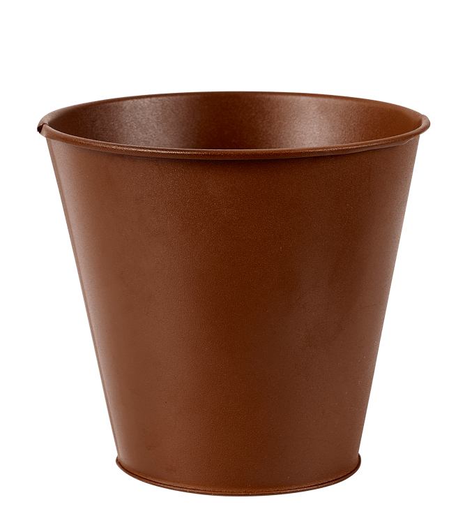 RUSTY Brown plant pot - best price from Maltashopper.com CS679427
