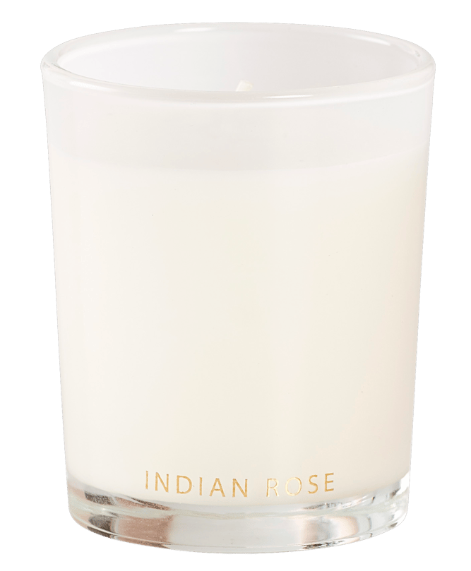 INDIAN ROSE Scented candle in white pot H 6.5 cm - Ø 5.5 cm - best price from Maltashopper.com CS621838