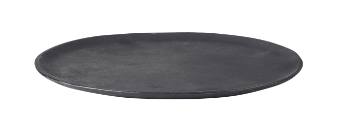 OVALS Black serving plate H 1,5 x W 25 x L 27 cm - best price from Maltashopper.com CS674926