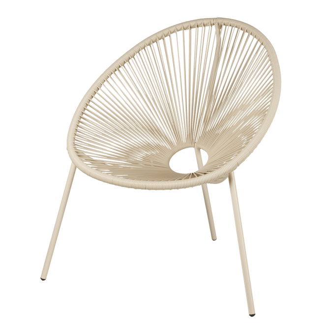 ACAPULCO Lounge chair sand - best price from Maltashopper.com CS689045