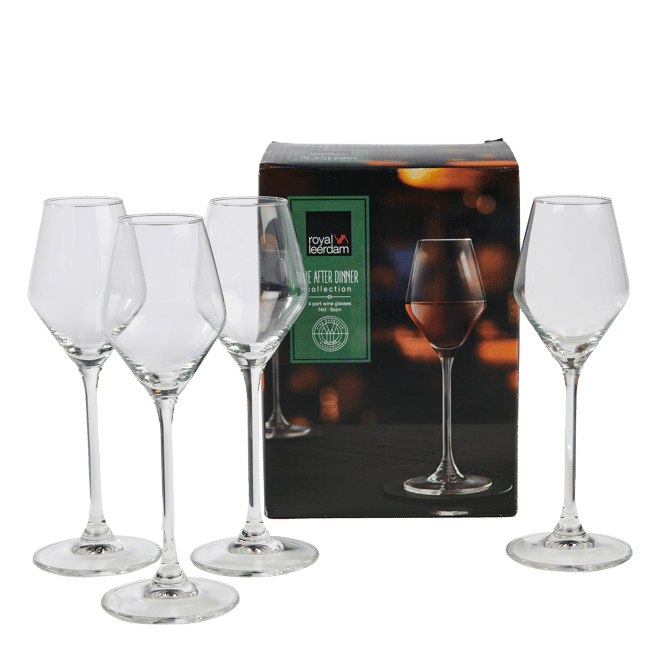 AFTER DINNER Port glass set of 4 transparent - best price from Maltashopper.com CS687071