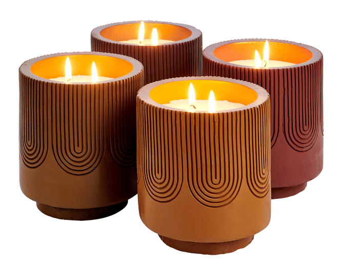 ARCO Scented candle in pot, brown - best price from Maltashopper.com CS677453-BROWN