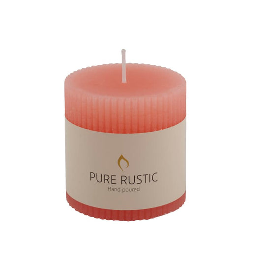 Casa RUSTIC Wavy orange candle