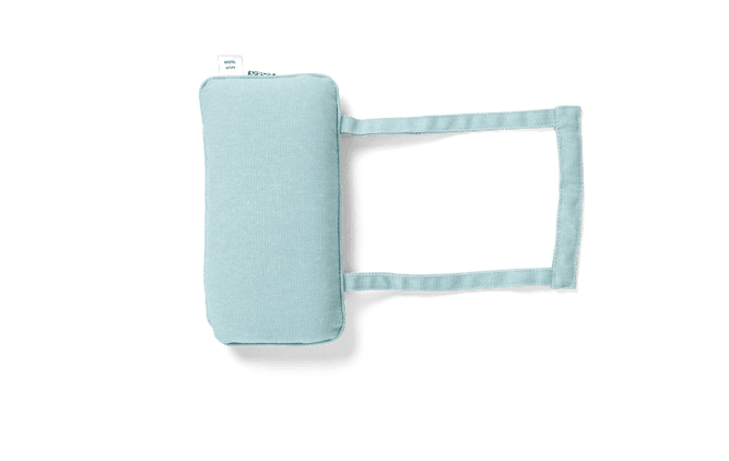 Casa ISLAND ECO Headrest pillow aqua, W 15 x L 30 cm