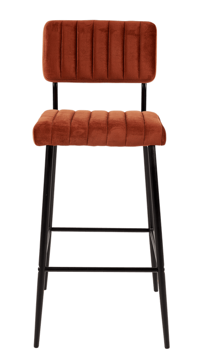 ROXY Brown bar chair H 107 x W 43 x D 52 cm