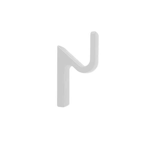 Bricocenter MATT WHITE ZAMAK COAT HOOK, L1,5XH6,5XP4 CM