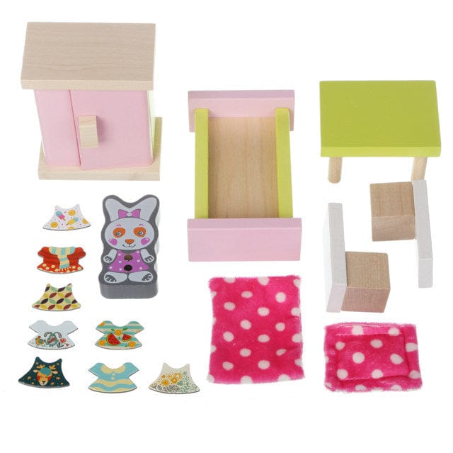 Toys Wooden Games - The Bunny House: Bedroom