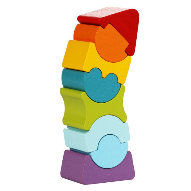 Toys Wooden Towers - 8 Piece Flexible Tower