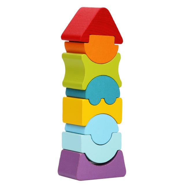 Toys Wooden Towers - 8 Piece Flexible Tower
