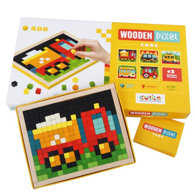 Toys Wooden Mosaic - Wooden Pixels: Vehicles