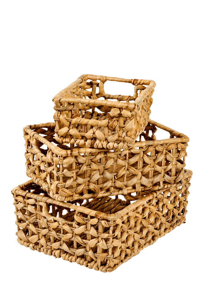 JELKE Natural drawer basket H 14 x W 34 x D 25 cm - best price from Maltashopper.com CS673036