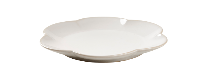 DAHLIA FLOWER White plate - best price from Maltashopper.com CS679595