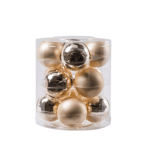 PEARL Christmas ball set of 12 antique whiteØ 6 cm - best price from Maltashopper.com CS657356