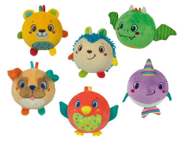 Toys Squeeze & Roll Soft Animals