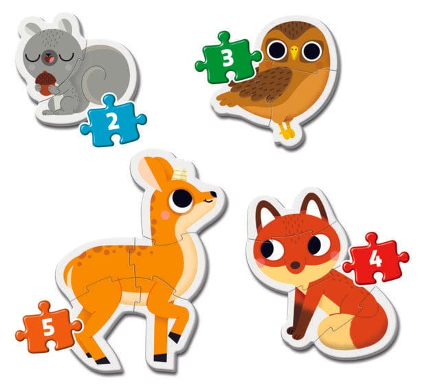 Toys 4 Puzzle in 1 - My First Puzzle: Forest Animals