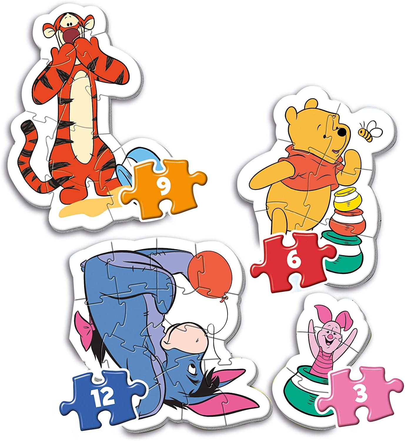 Toys 4 Puzzle in 1 - My First Puzzle: Winnie the Pooh