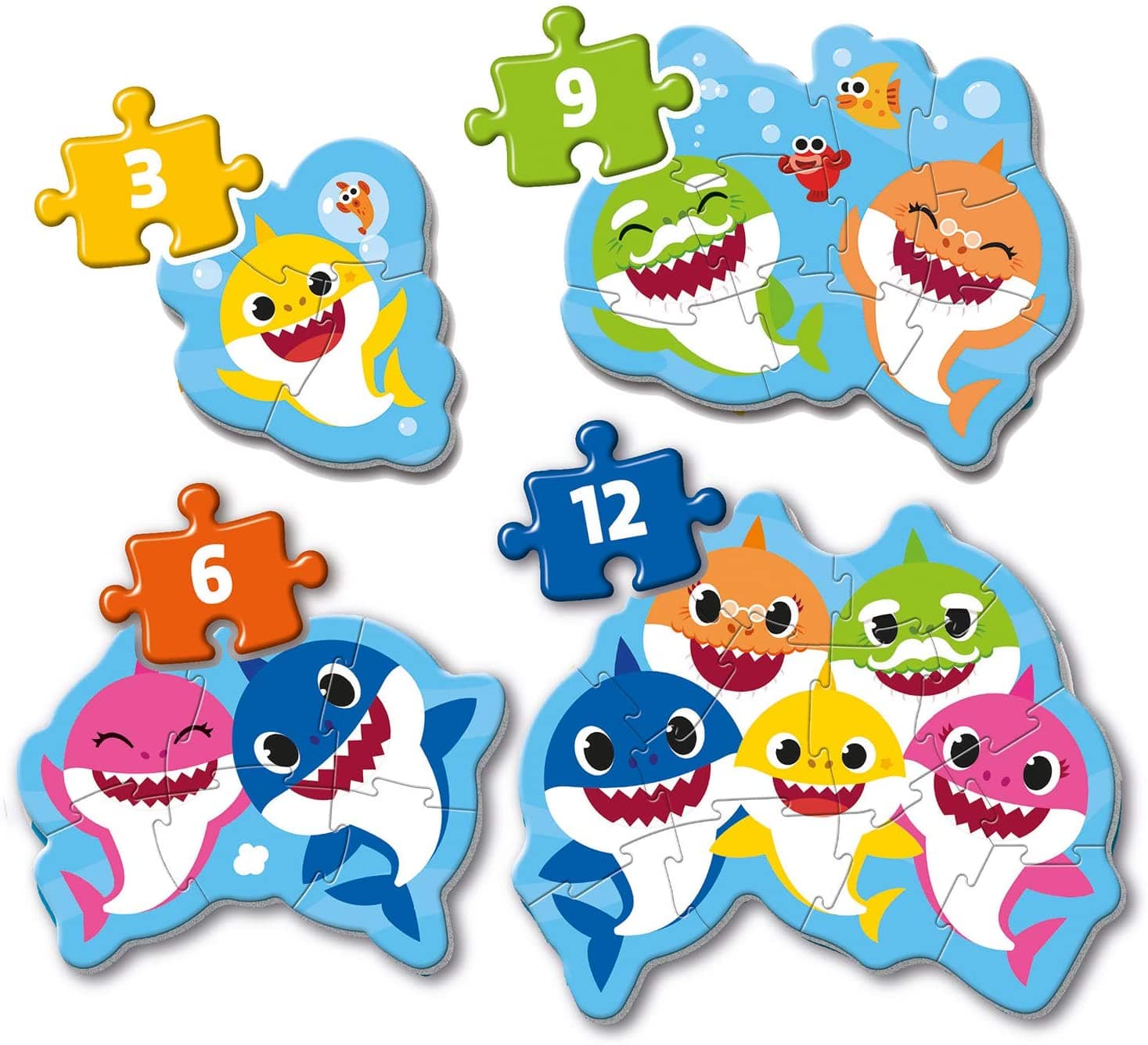 Toys 4 Puzzle in 1 - My First Puzzles: Baby Shark