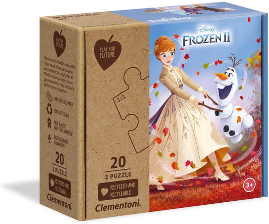 2 Puzzle da 20 Pezzi - Play For Future: Frozen 2