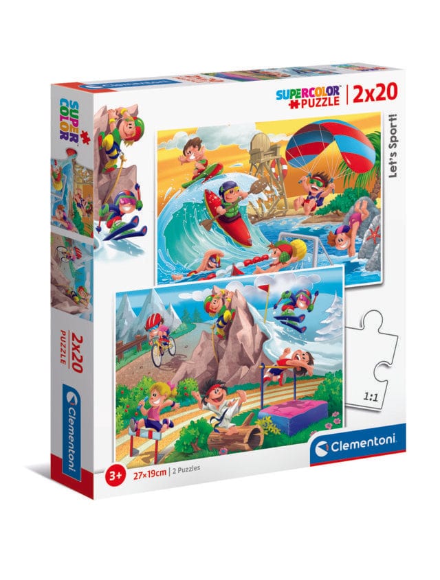 Toys 2 20 Piece Puzzles - Let&#39s Sport