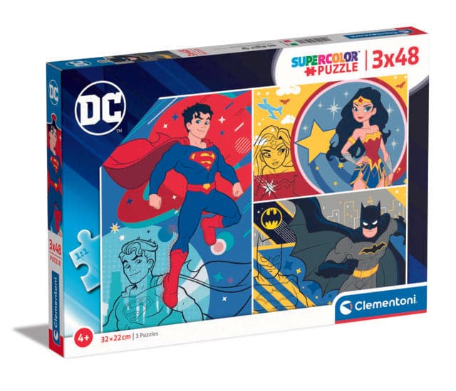 3 48 Piece Puzzles - DC Comics