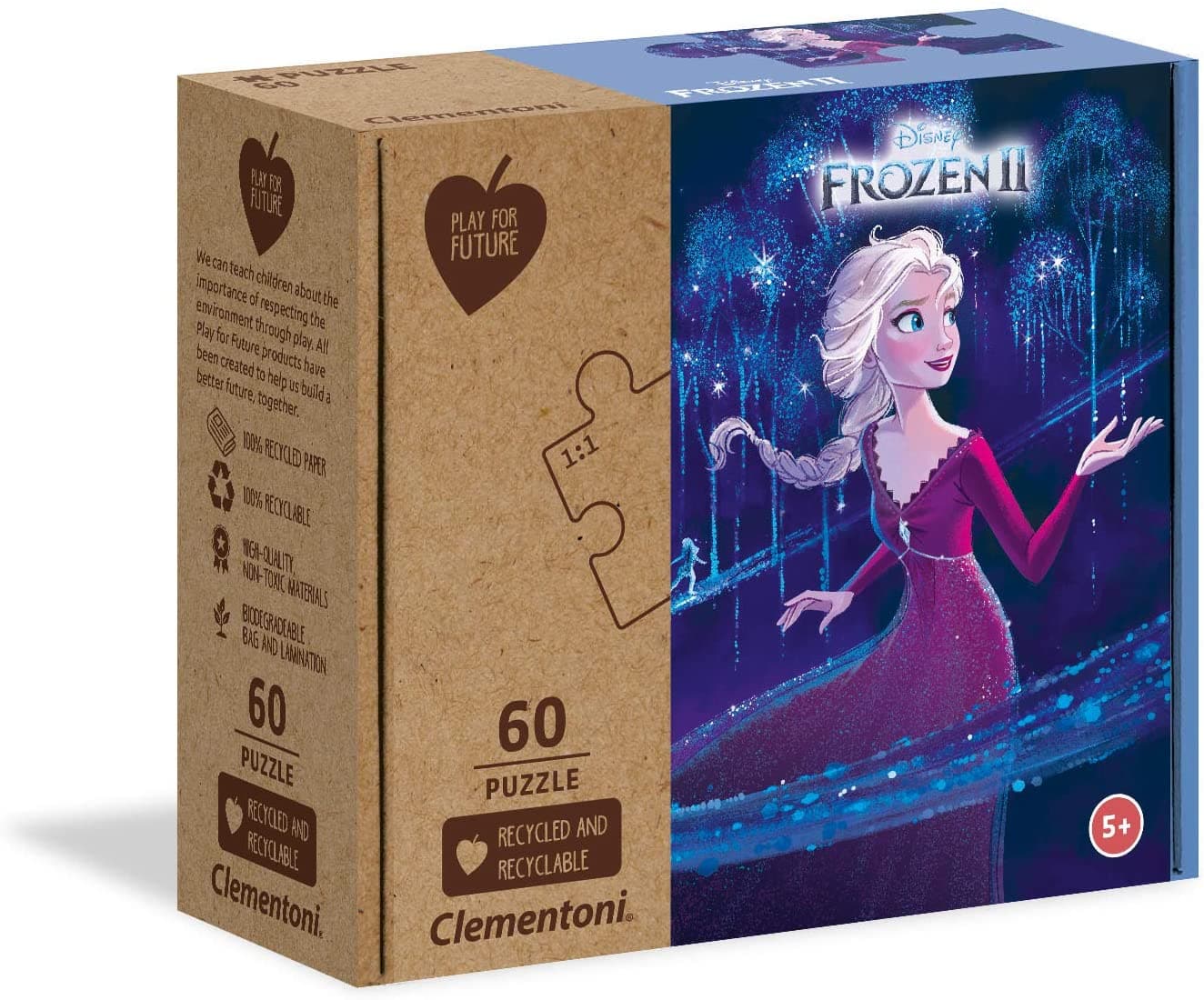 Puzzle da 60 Pezzi - Play for Future: Frozen 2