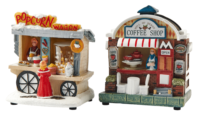 Casa FOOD STALL Christmas deco 2 assorted various colors H 15 x W 13.5 x D 9.5 cm