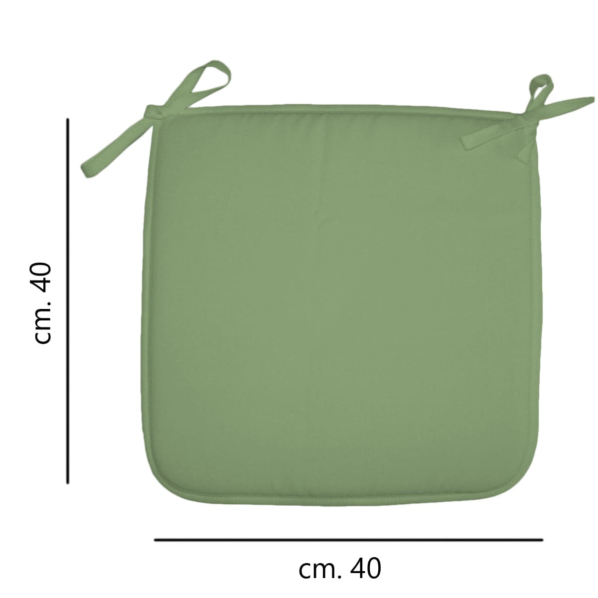 Bricocenter CHAIR COVER SLAB GREEN 40X40 CM