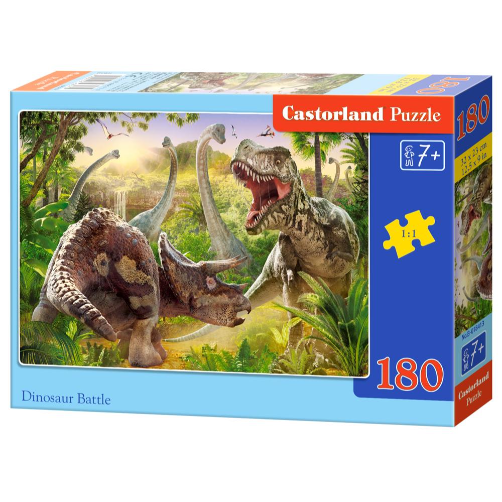 180 Piece Puzzle - Dinosaur Battle
