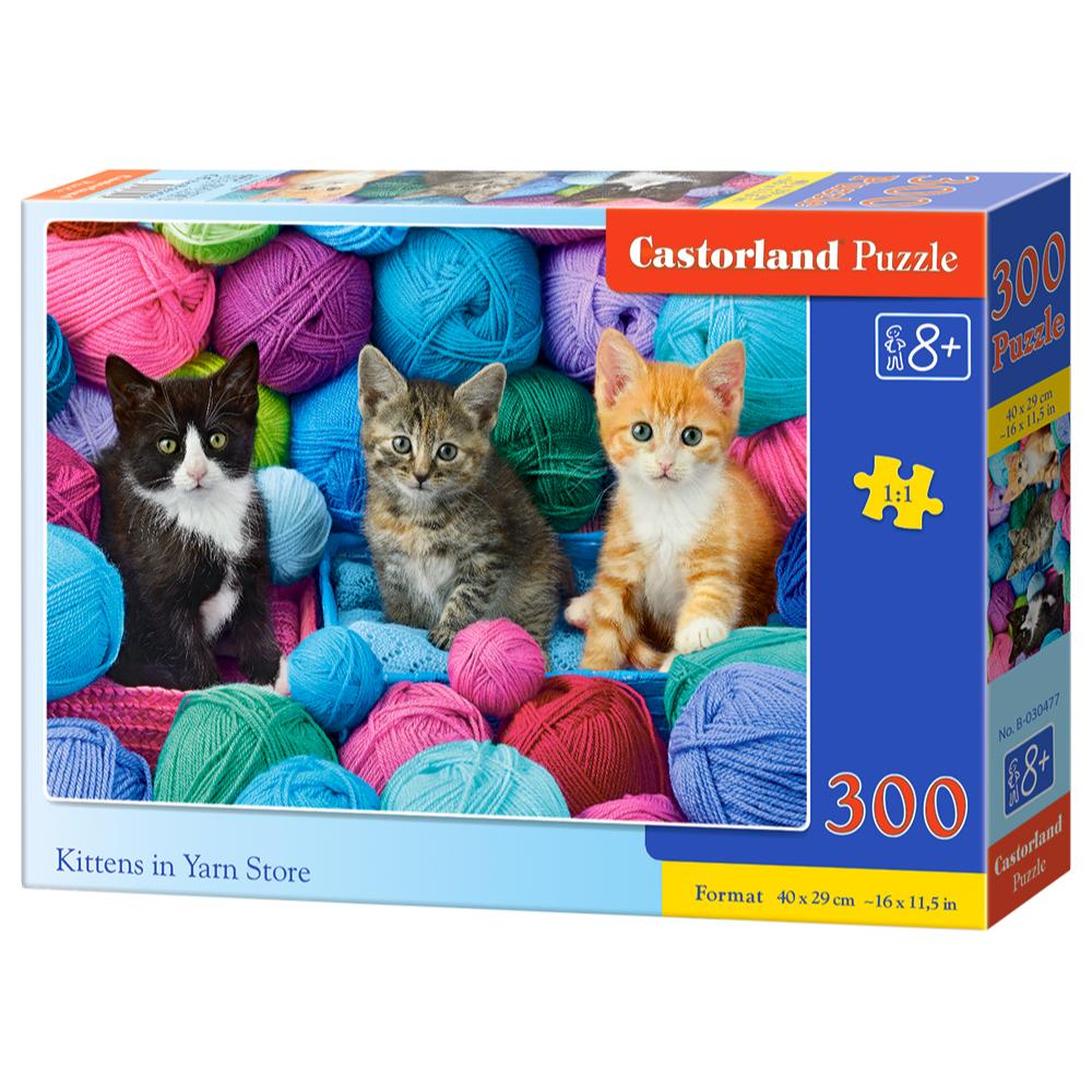 300 Piece Puzzle - Kittens in Yarn Store