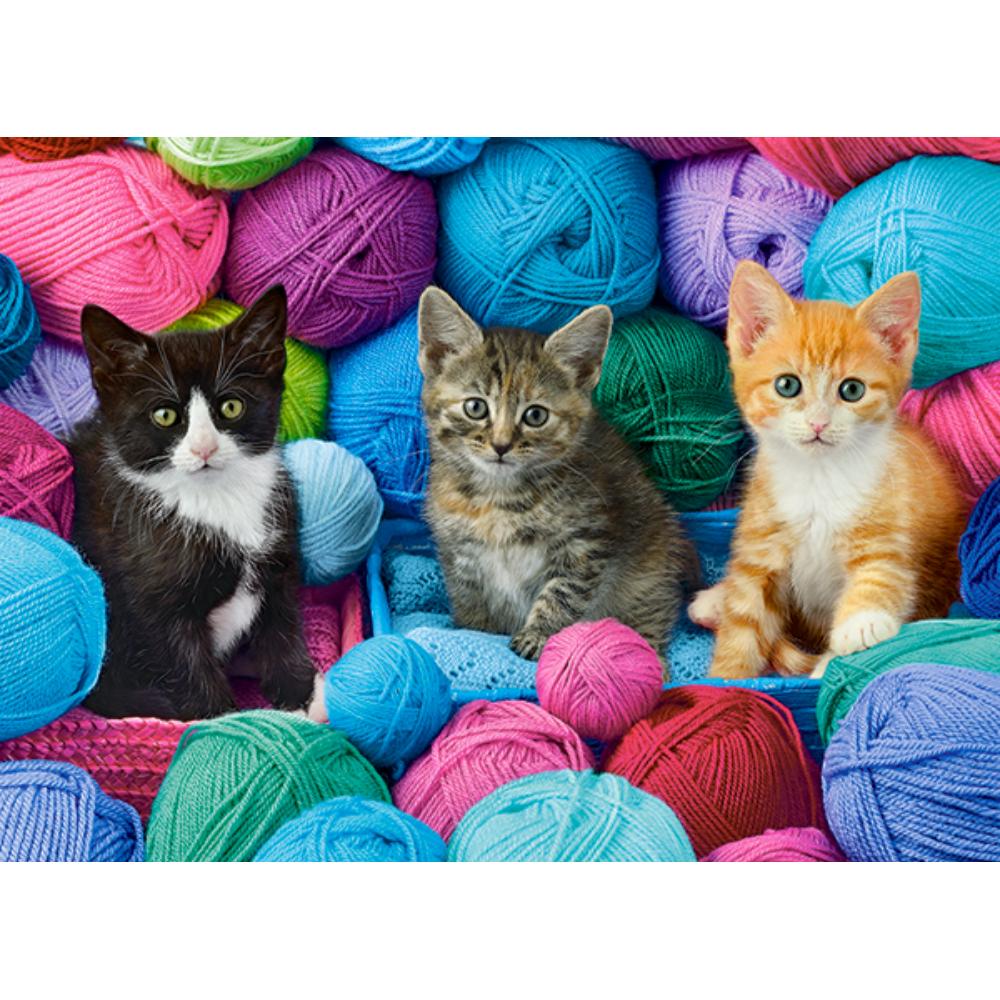 300 Piece Puzzle - Kittens in Yarn Store