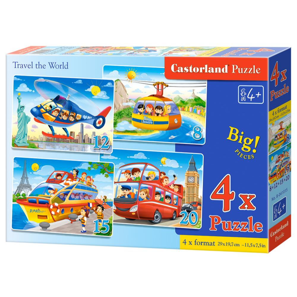 Puzzle 4 in 1 B-041015 Travel the World