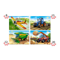 Puzzle 4 in 1 B-041039 Agricultural Machines