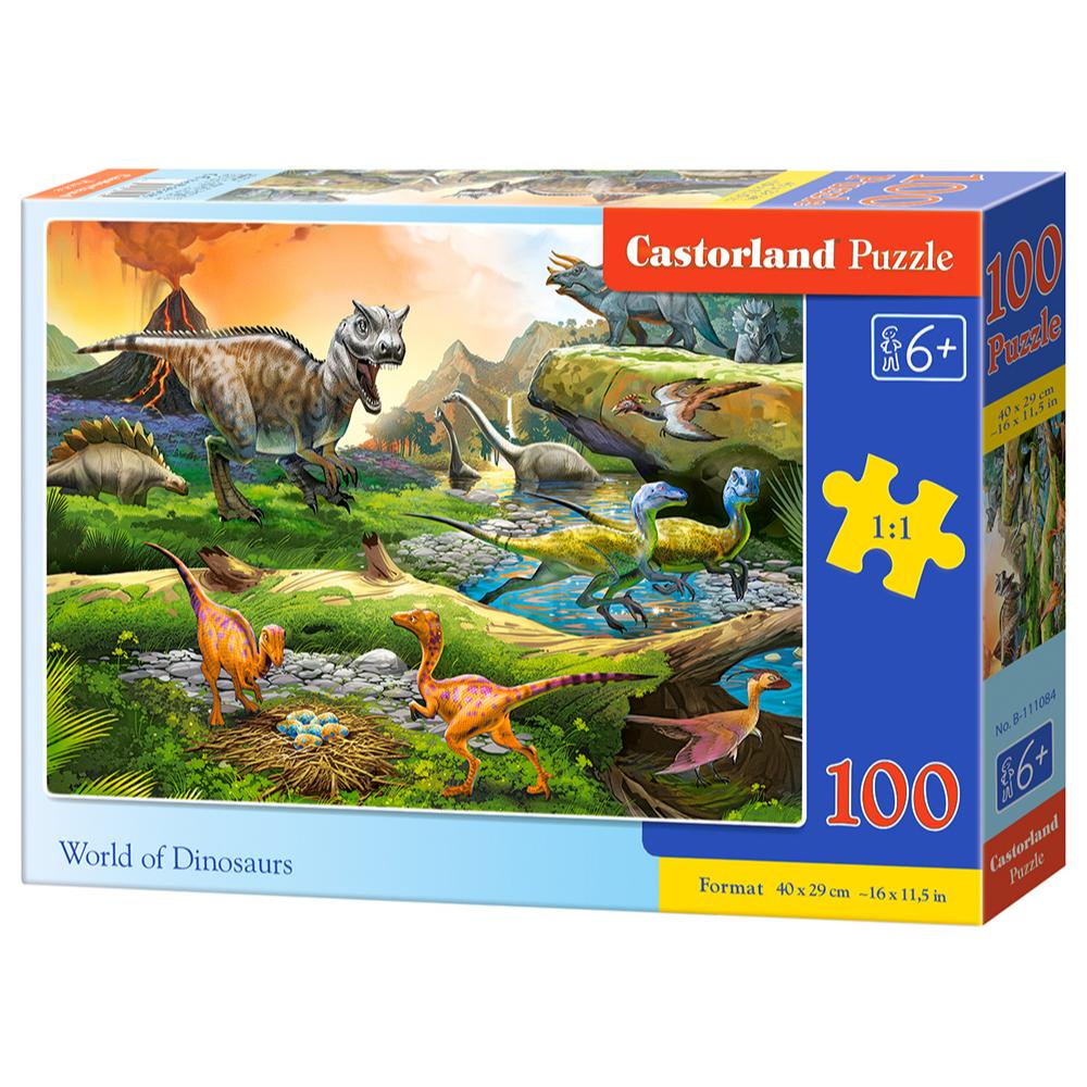 100 Piece Puzzle - World of Dinosaurs