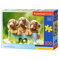 Puzzle 100 Pezzi - Cute Dachshunds