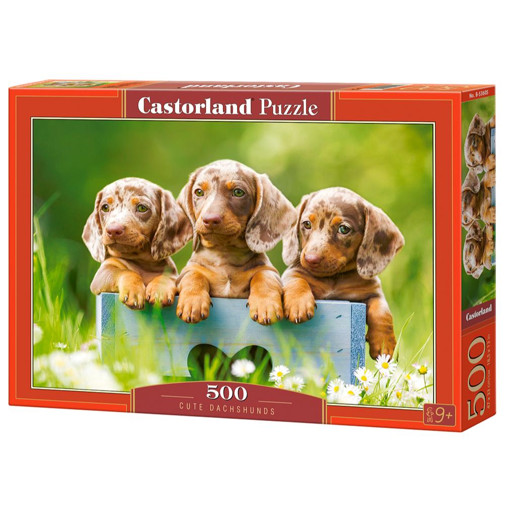 Puzzle 500 Pezzi - Cute Dachshunds