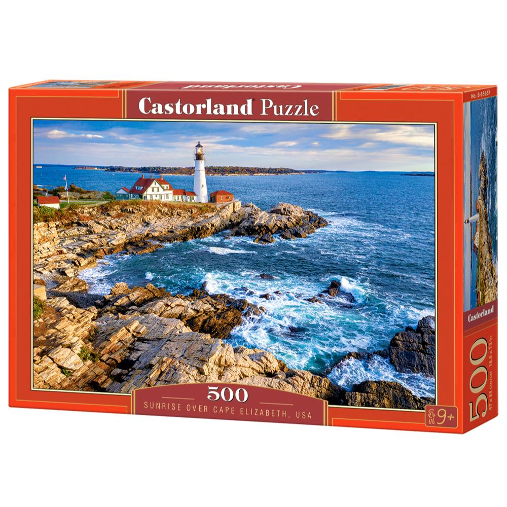 500 Piece Puzzle - Sunrise over Cape Elizabeth, USA