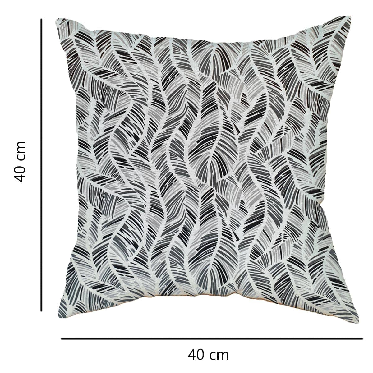 ELGA GREY CUSHION 40X40 CM