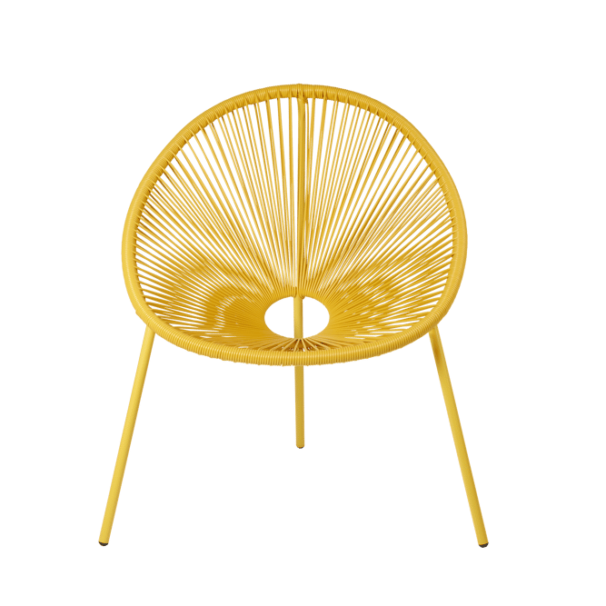 ACAPULCO Yellow lounge chair - best price from Maltashopper.com CS689052
