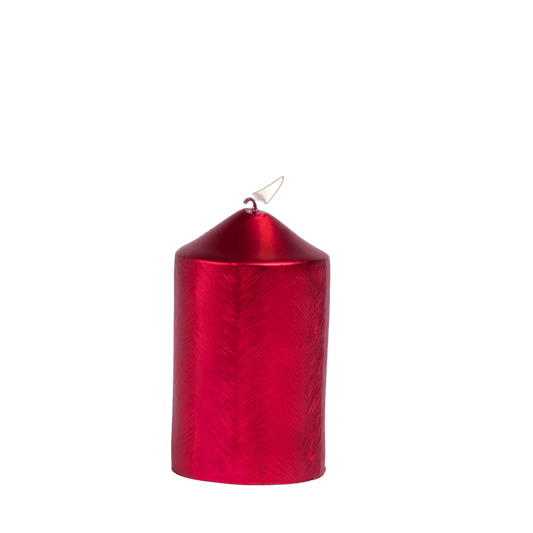 PILAR Red candle H 12 cm - Ø 7 cm - best price from Maltashopper.com CS609070