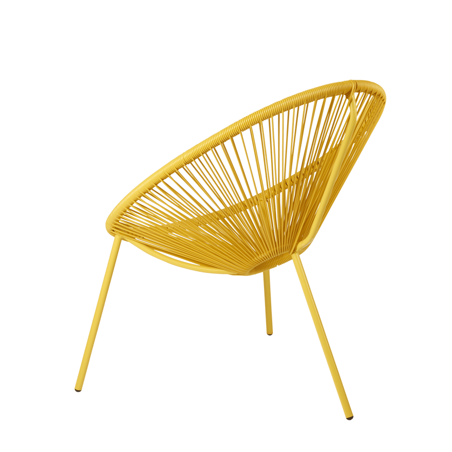 ACAPULCO Yellow lounge chair - best price from Maltashopper.com CS689052