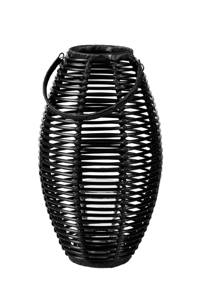 ELLIPS Black lantern H 45 cm - Ø 27 cm - best price from Maltashopper.com CS672896