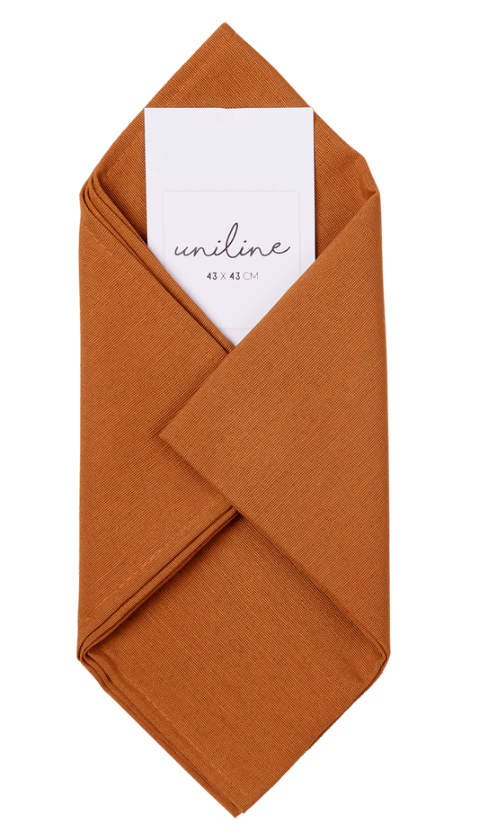 UNILINE Brown napkin W 43 x L 43 cm - best price from Maltashopper.com CS675297