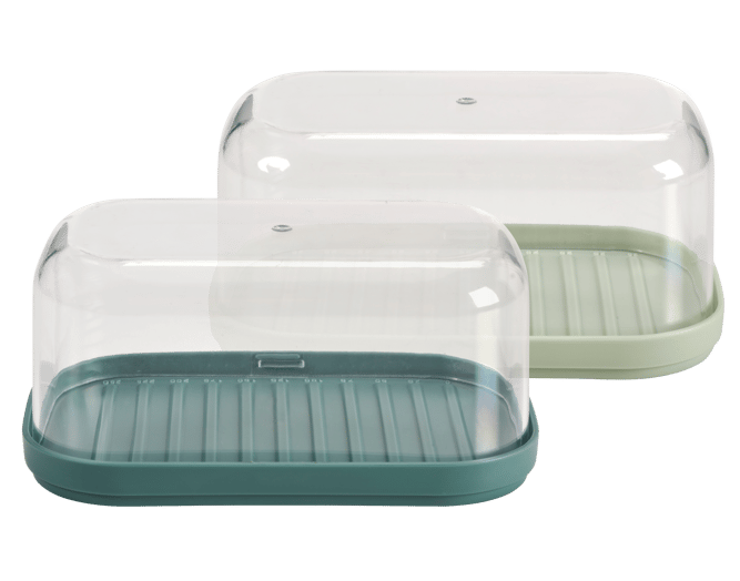 Casa CUISINO Green butter dish, mint