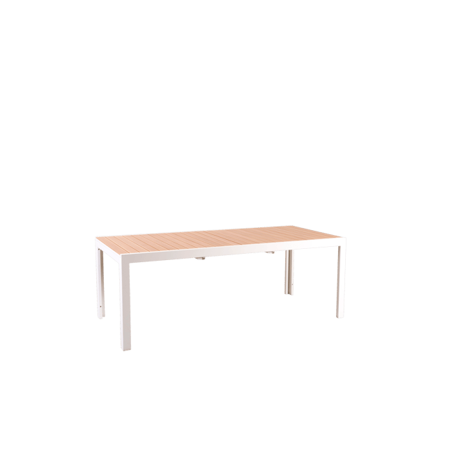 ETHAN Extending table white, natural - best price from Maltashopper.com CS652351