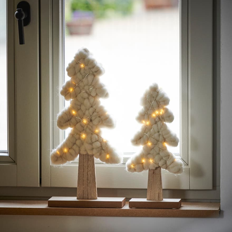 Casa SKY Decorative tree with 25 natural led lights H 38.5 x W 18 x D 6 cm