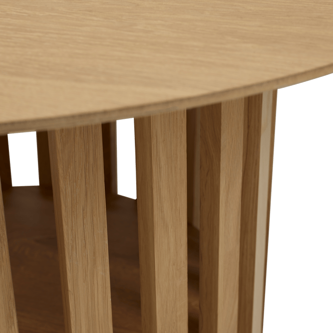 Casa LATTO Natural living room table, H 38 cm - Ø 80 cm - Ø 46 cm