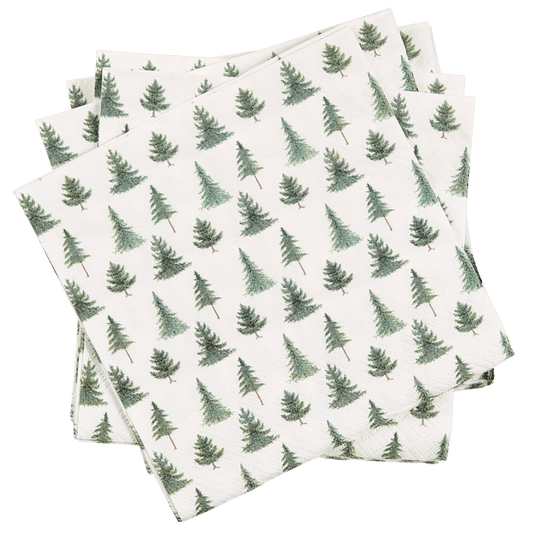 Casa CONIFER FOREST Set of 20 paper napkins in various colors W 33 x L 33 cm