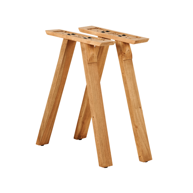 ACACIA V-shaped legs set of 2 natural
